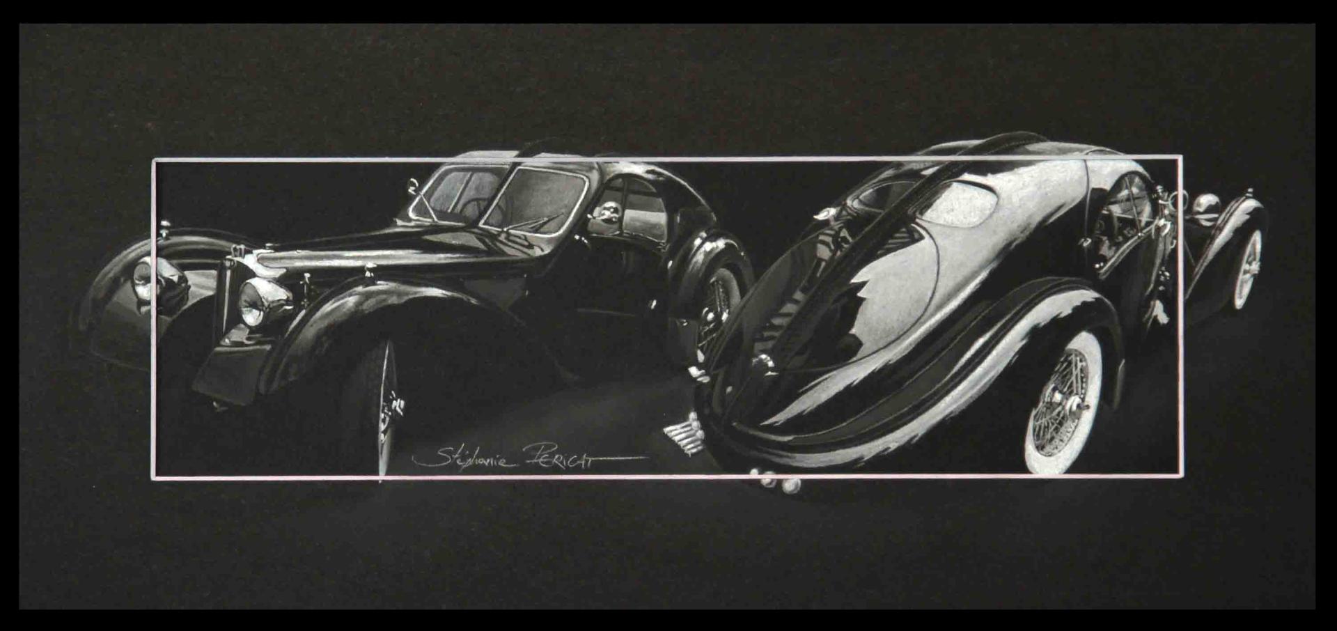 Bugatti Atlantique Replica - 23 x 50 cm