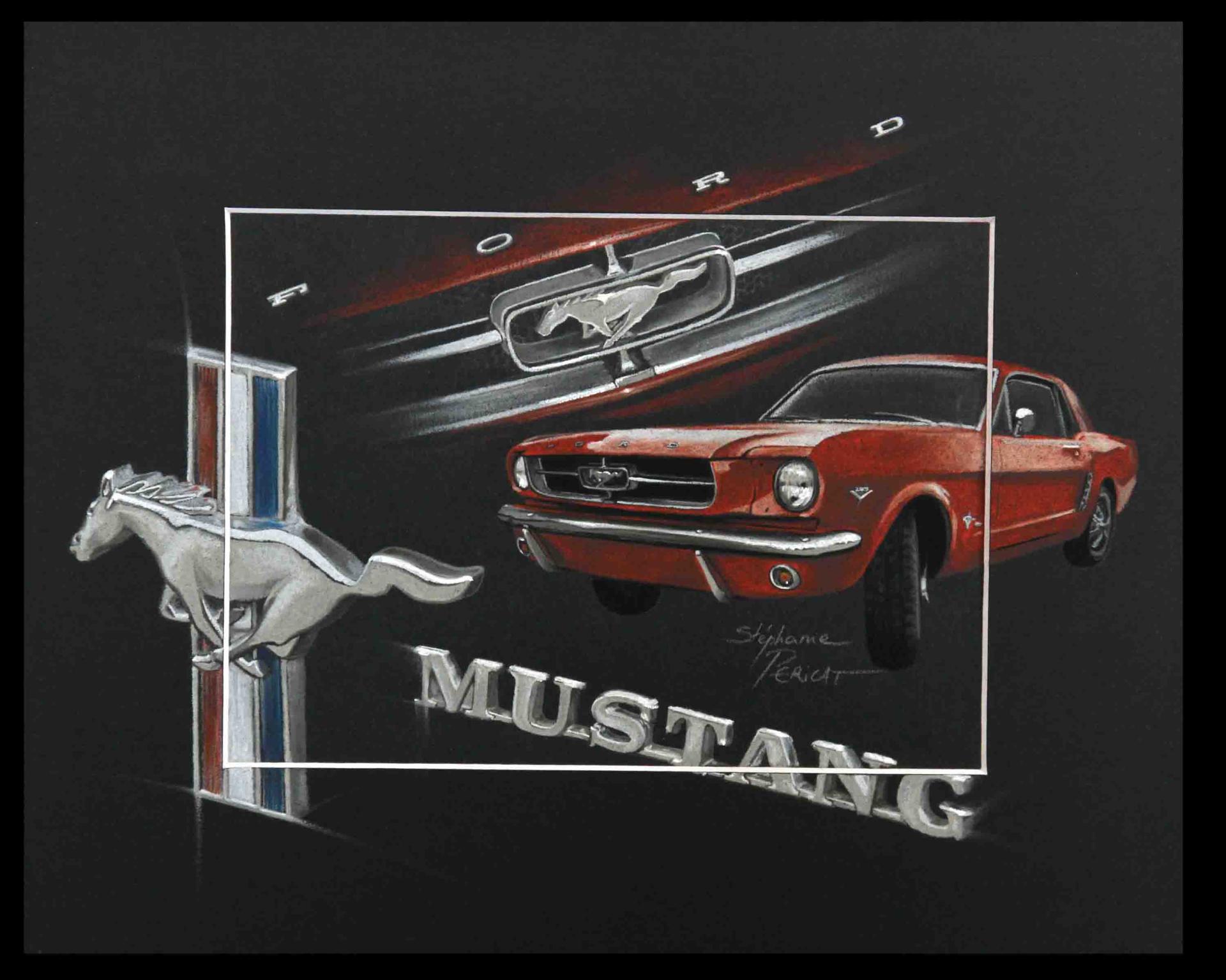 Ford Mustang - 24 x 30 cm